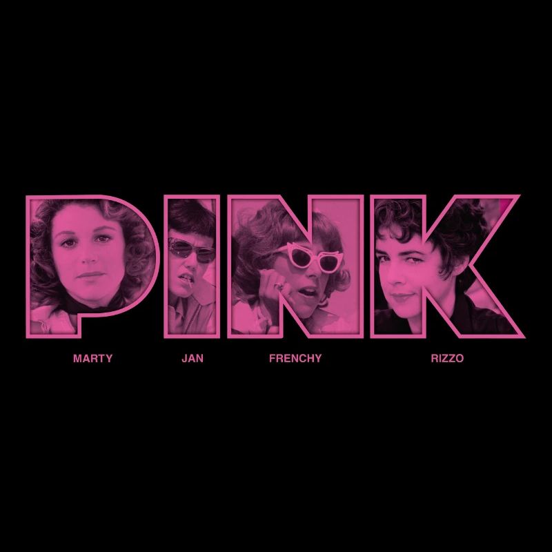 Grease Characters Pink