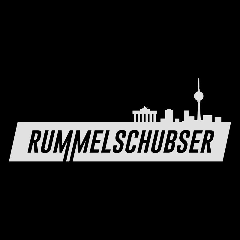 💪 Rummelschubser Skyline, horizontal, weiß