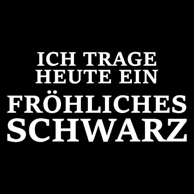 Fröhliches schwarz