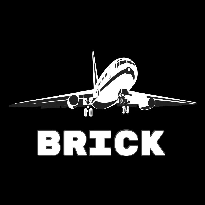 Luftfahrtdesign Brick - großes Verkehrsflugzeug