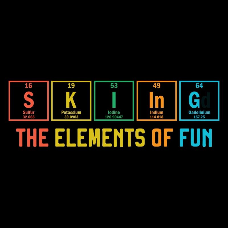 Skiing The Elements of Fun Periodic Table Ski