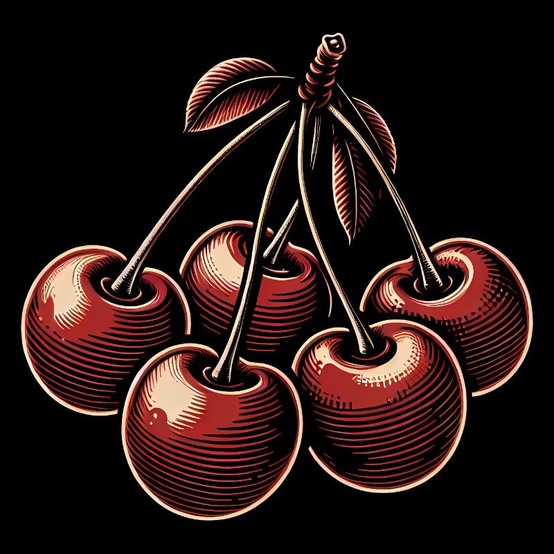 Cherries design for fruit lovers
