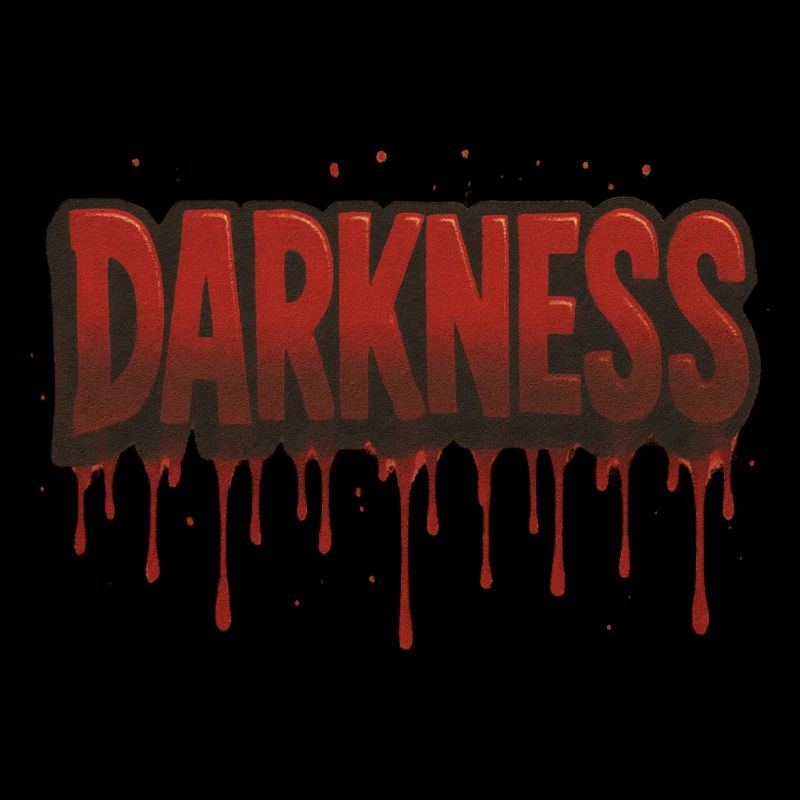 Graffiti DARKNESS dégoulinant