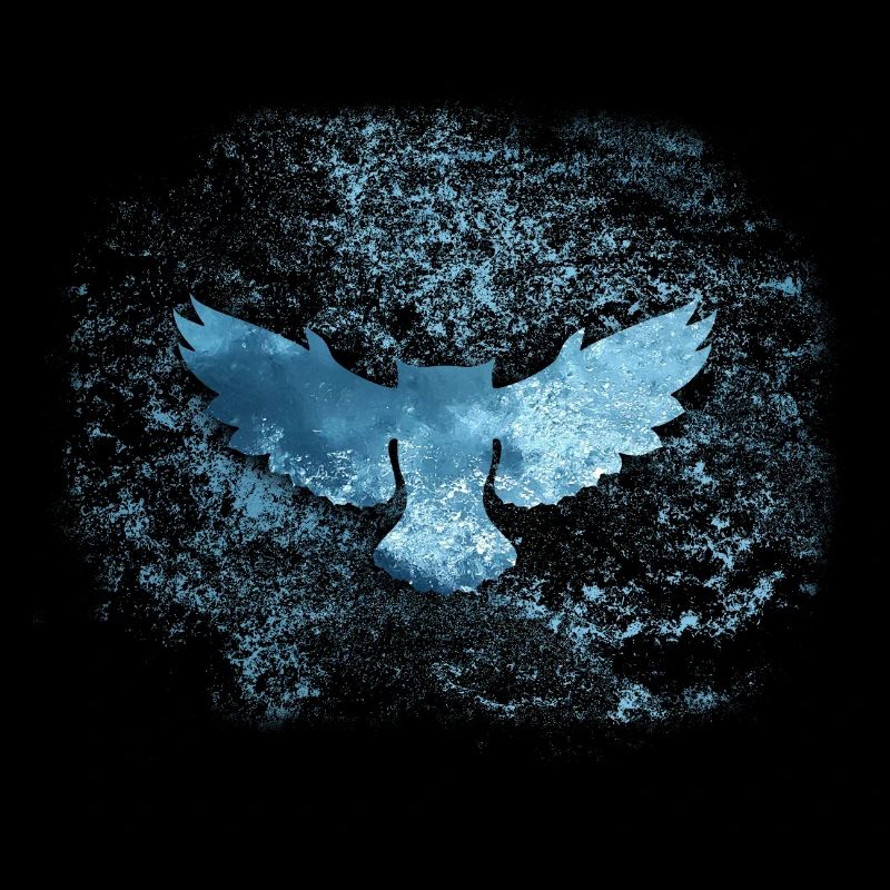 Frost owl silhouette