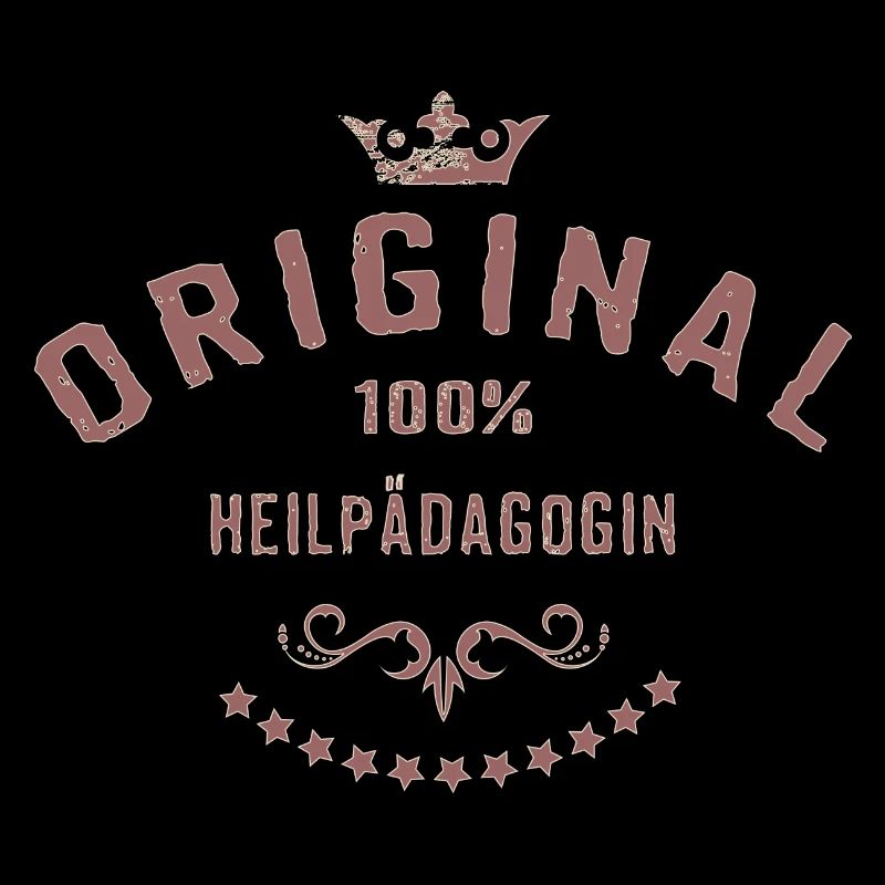Original 100 Prozent Heilpädagogin - RAHMENLOS red