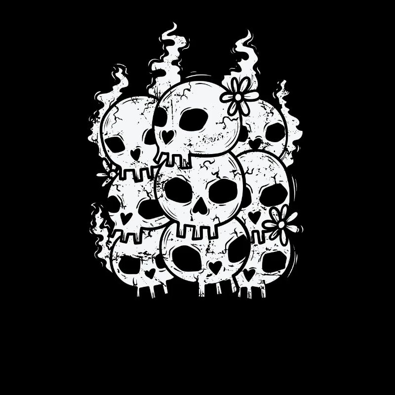 Bone Skull Gothic Style