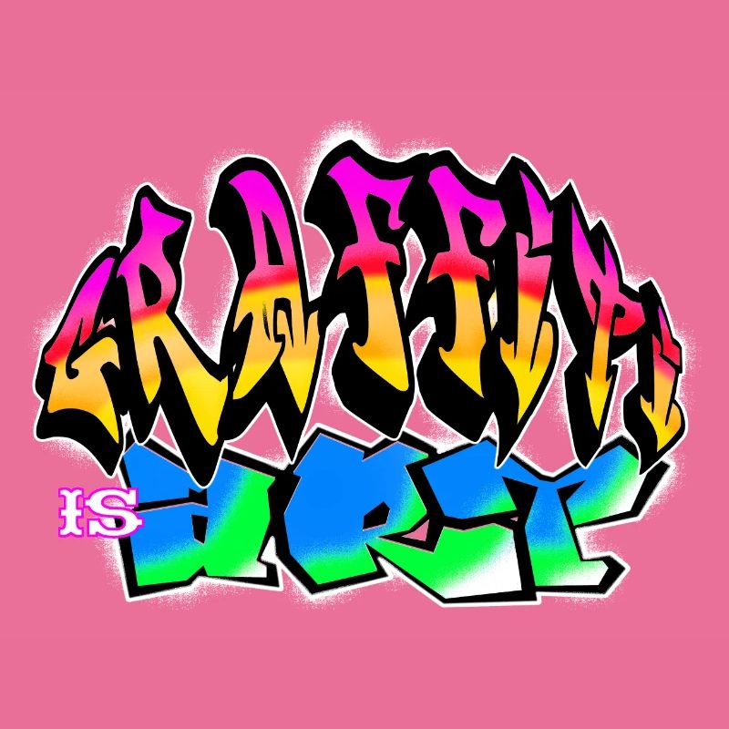 Graffiti est un art coloré graffito slogan