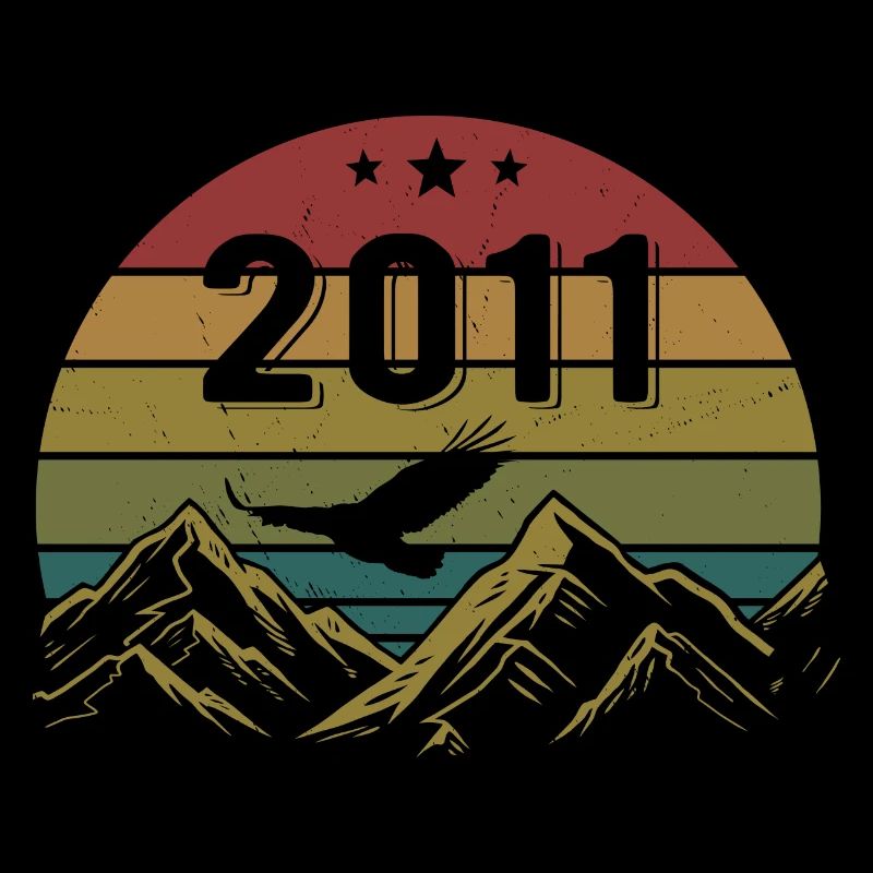 2011 Vintage Birthday 2011 Retro Gift Idea