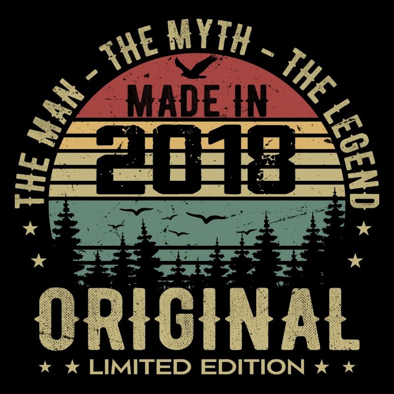 Original 2018 Retro 2018 Geburtstagsgeschenk 2018