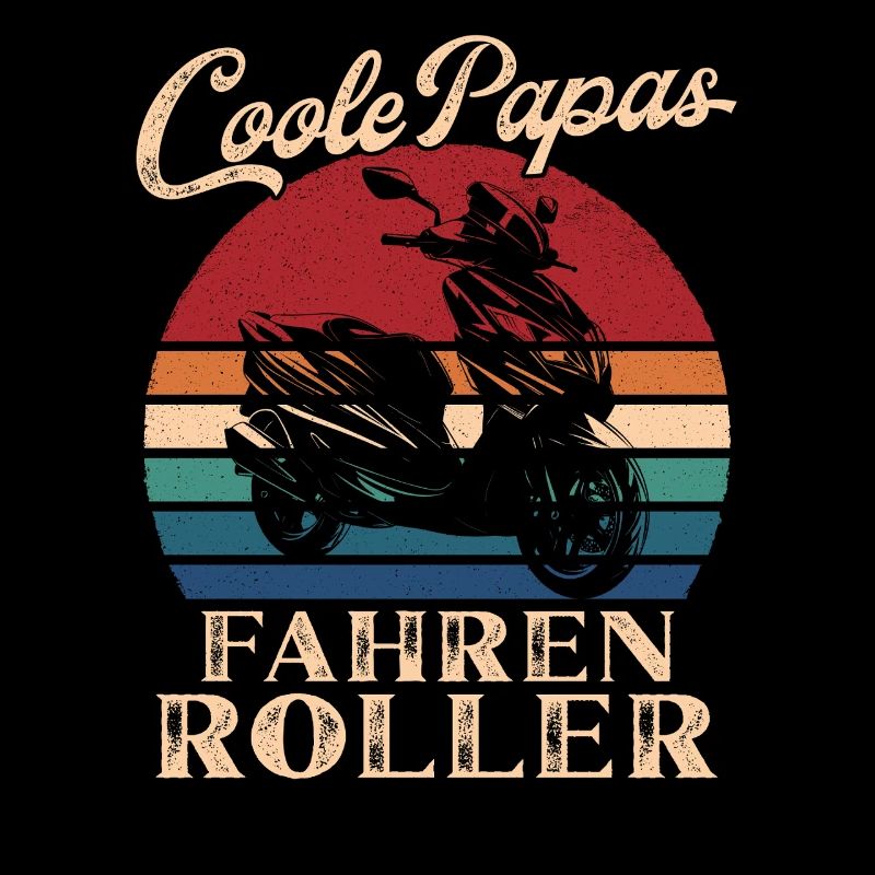 Cool Dads Ride Scooter Retro Dad Gift
