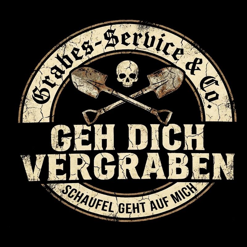 Geh dich vergraben Gräber-Service Humor