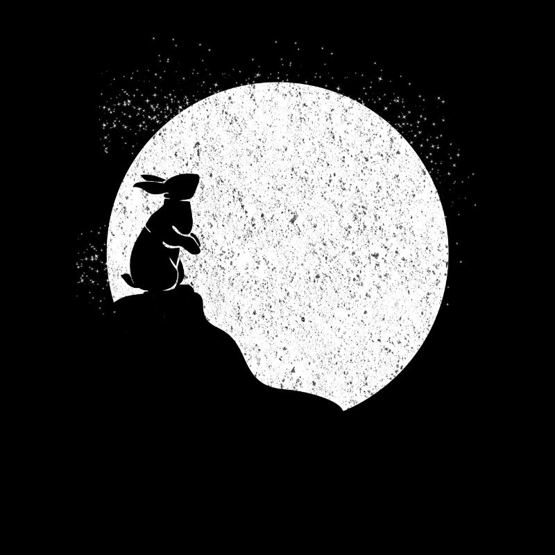 in Full Moon Moon Gift Rabbit Romance