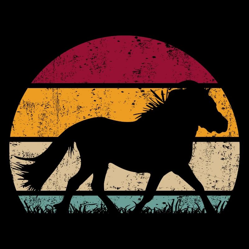Shetland Pony Vintage Retro