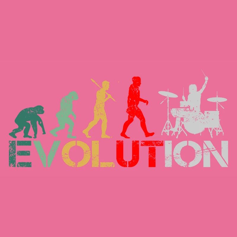 Batteur drummer Evolution Retro