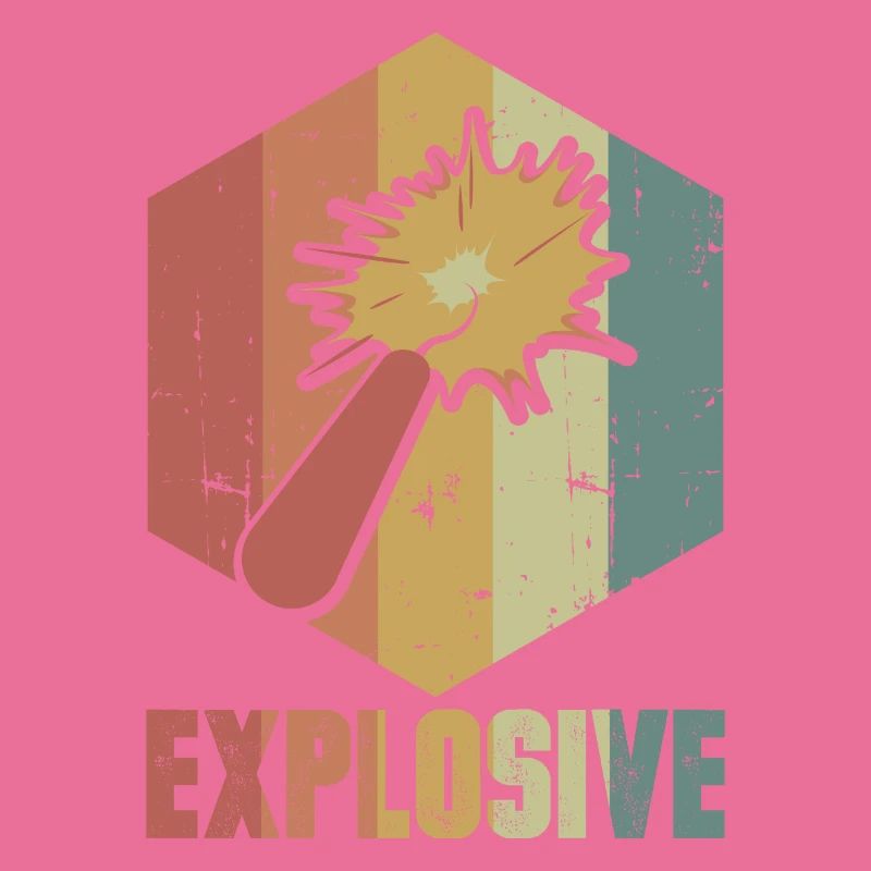 Dynamit Explosion Retro Cooles Geschenk