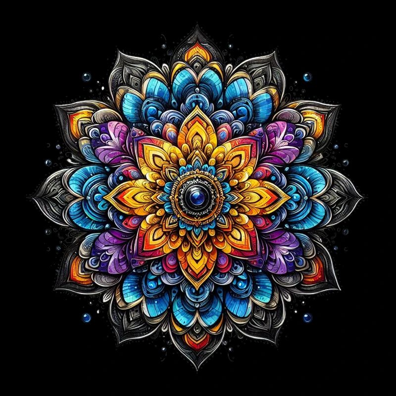 Mandala Harmonie comme une fleur