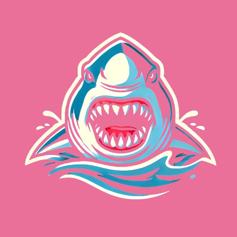 Fierce Shark Bite IllustrationFierce Shark Bite I
