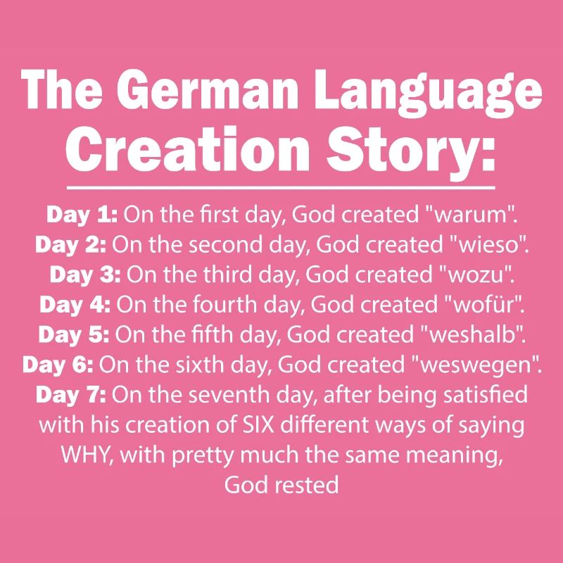 German language sarcasm funny teacher gift