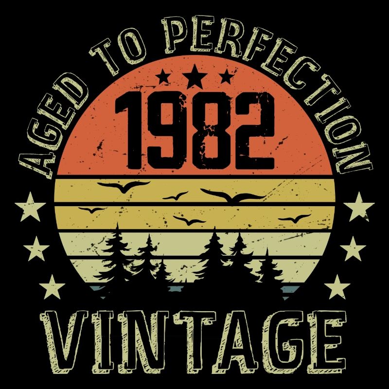 1982 Vintage Born 1982 Birthday Gift 1982