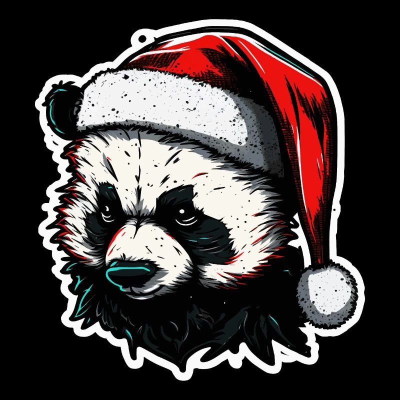 Spooky xmas Panda