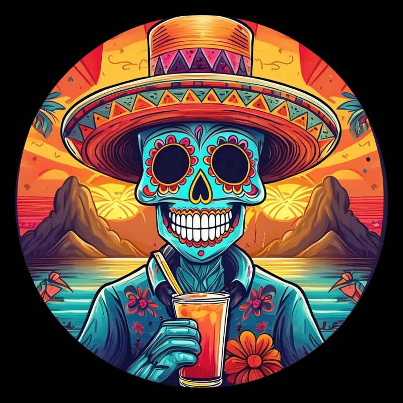 5 de Mayo Party Drinko de Mayo Sugar Skull Drink