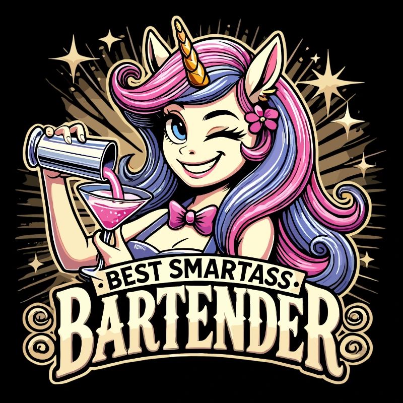 Bartender Barmaid Unicorn Gift