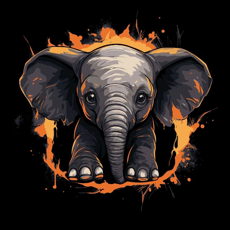 Mignon bébé éléphant