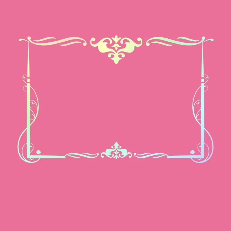 Colorful rectangular frame with ornaments