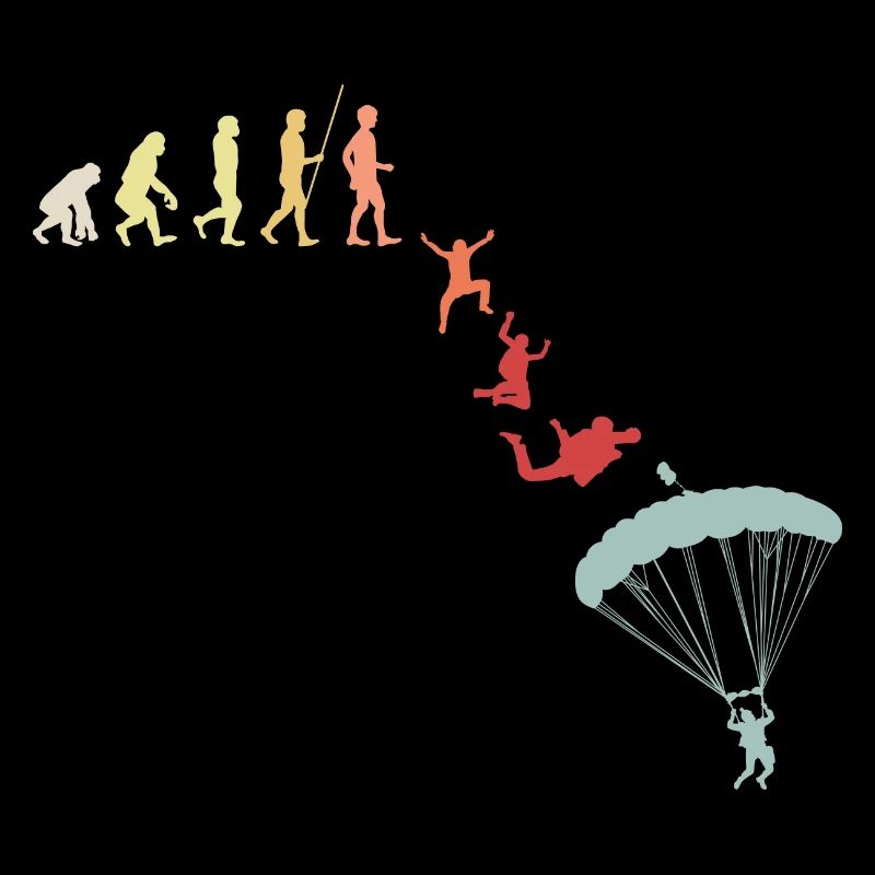 Fallschirmspringer Gleitschirm Evolution Vintage