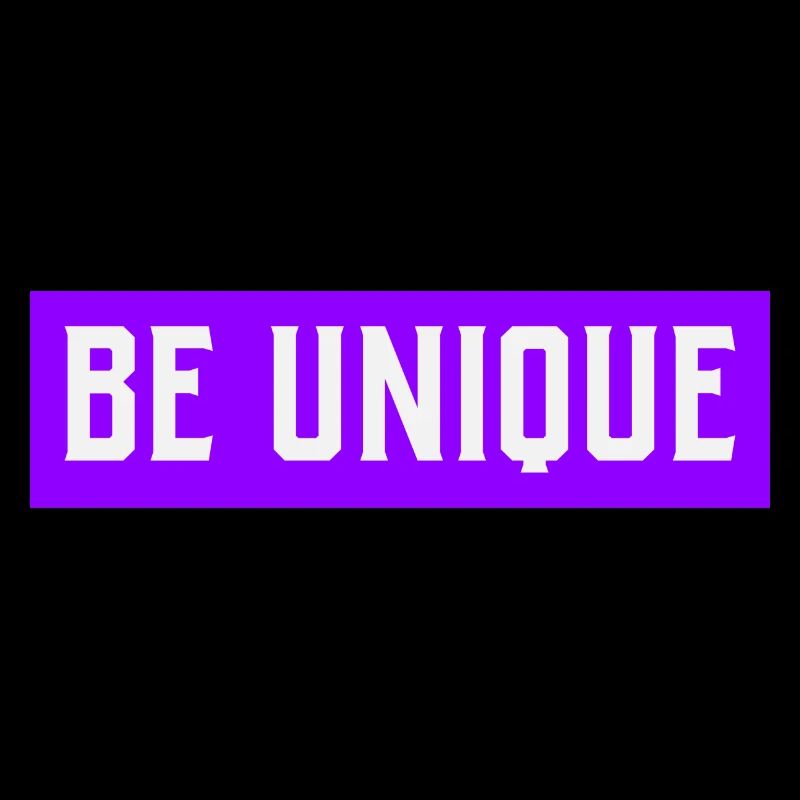 BE UNIQUE design in purple