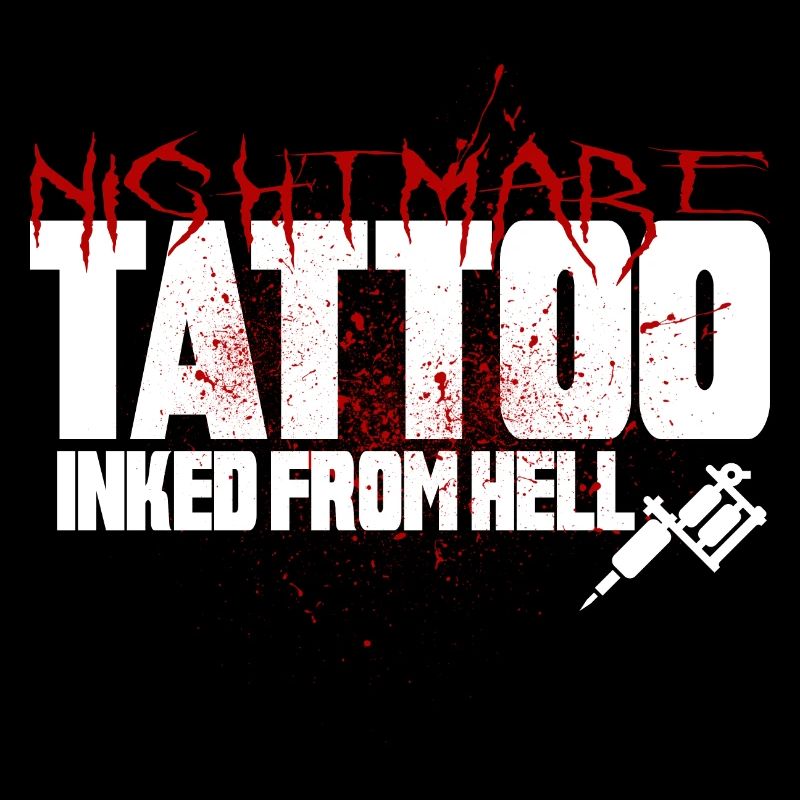 Nightmare Tattoo inked from hell Horror Skull