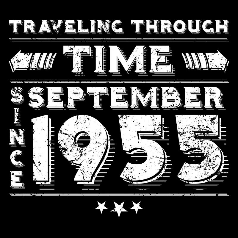 Conception d'anniversaire de voyage dans le temps vintage septembre 195