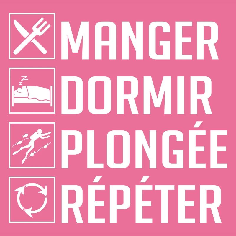 Manger, Dormir, Plongée, Répéter