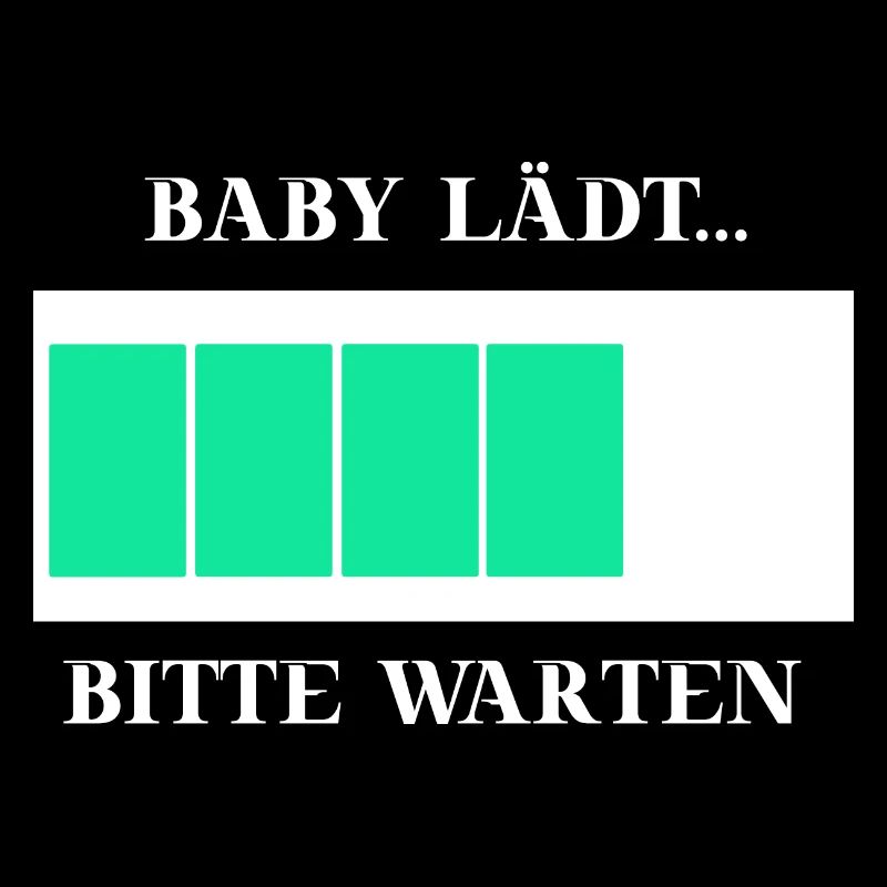 Schwanger - Baby lädt bitte warten - Geschenkidee