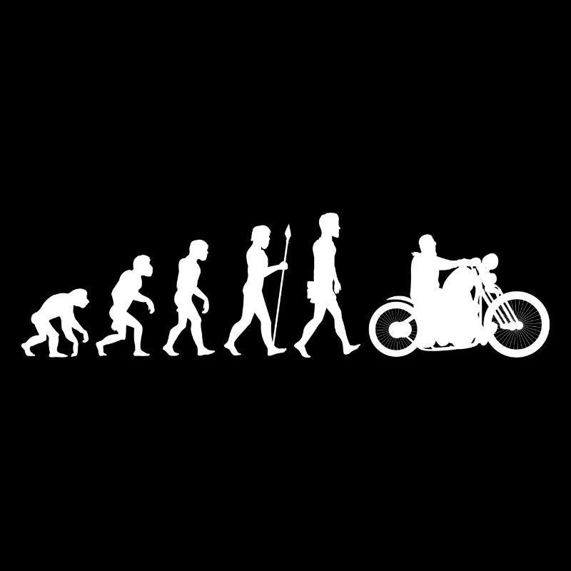 Evolution/Motorrad/Motorradfahrer/Biker/Bike