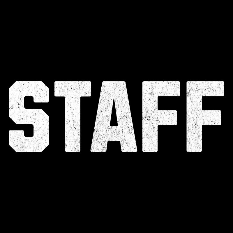 Staff bold white