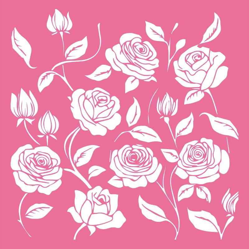 black roses pattern