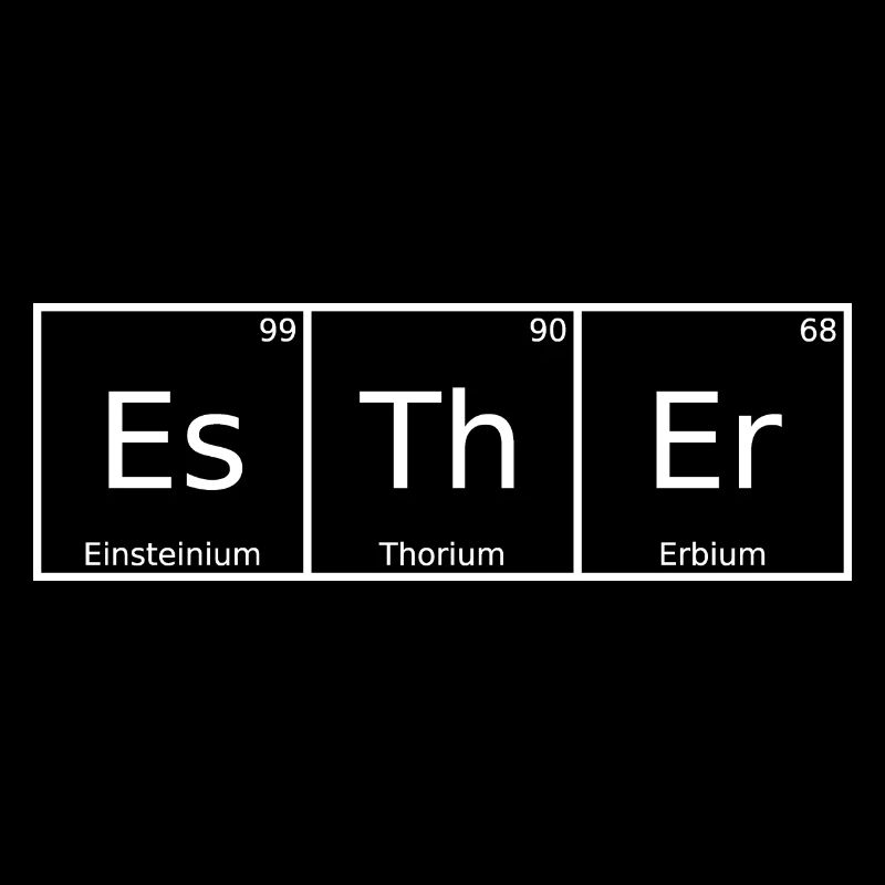 Esther Name First Name Chemistry Periodic Table Elements