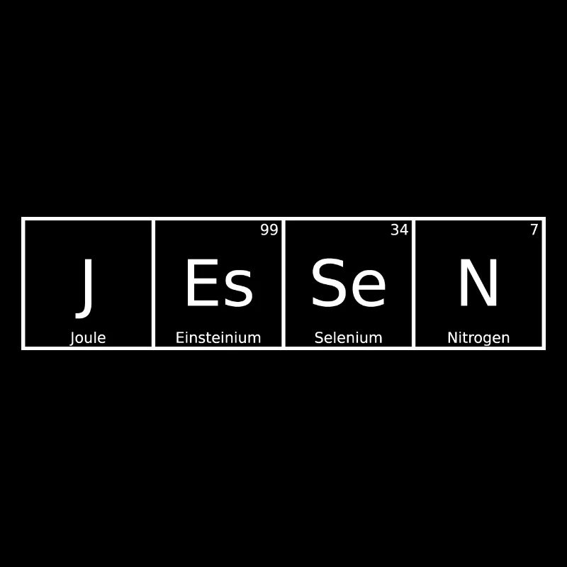 Jessen Nom Prénom Chimie Tableau périodique Éléments