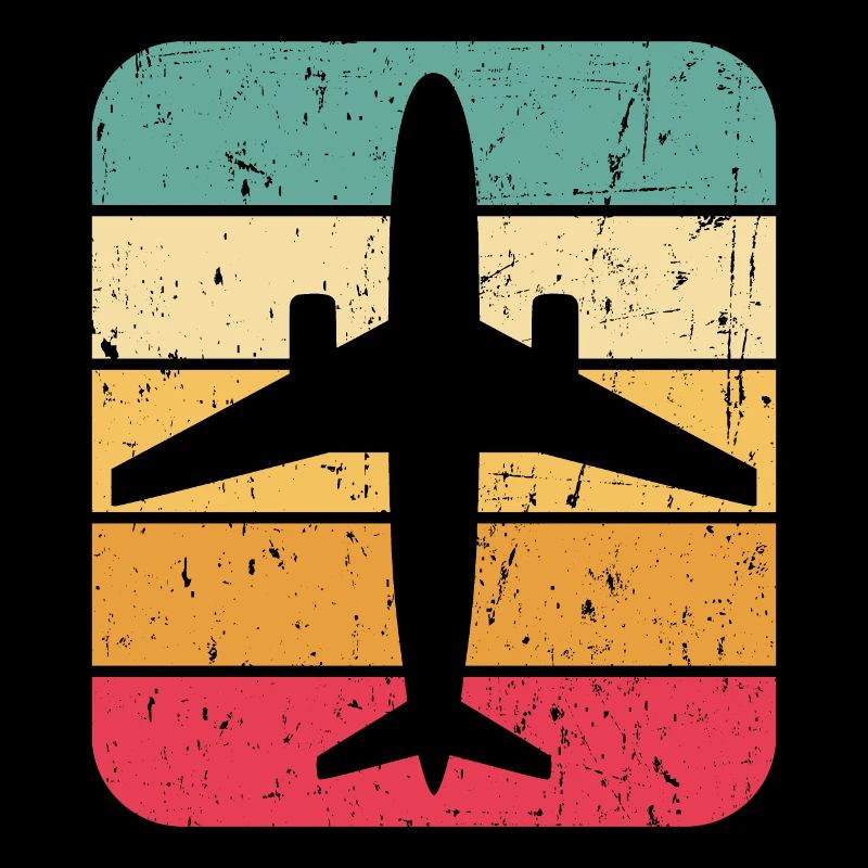 Flugzeug Retro Vintage Shirt Flugzeug Pilot Geschenk