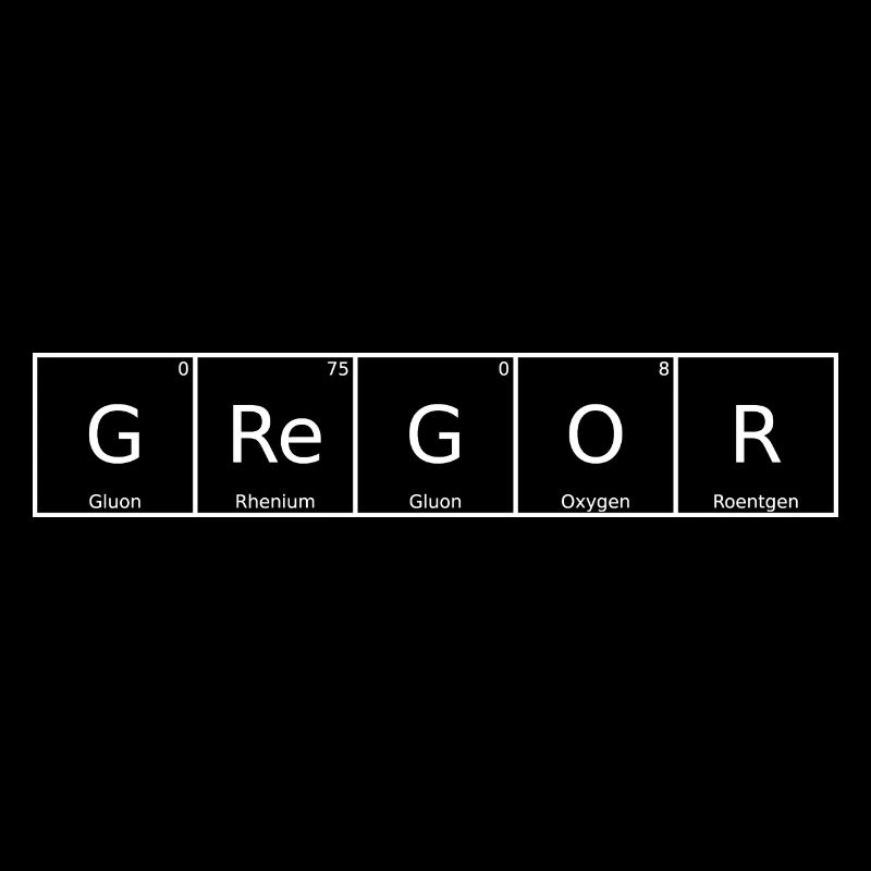 Gregor Surname First Name Chemistry Periodic Table Elements