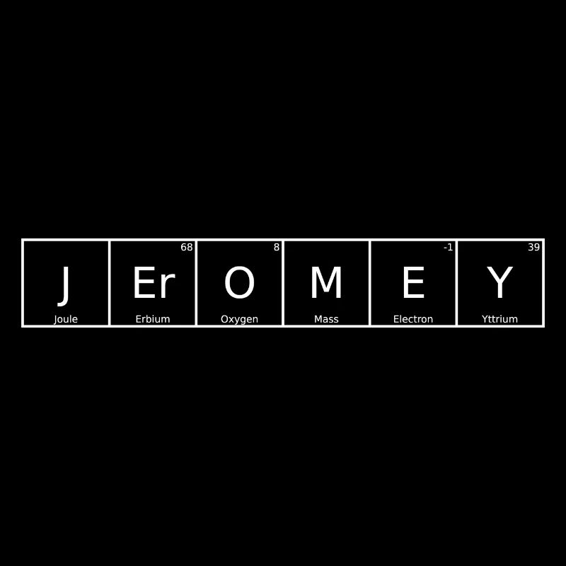 Jeromey Nom Prénom Chimie Élément du tableau périodique