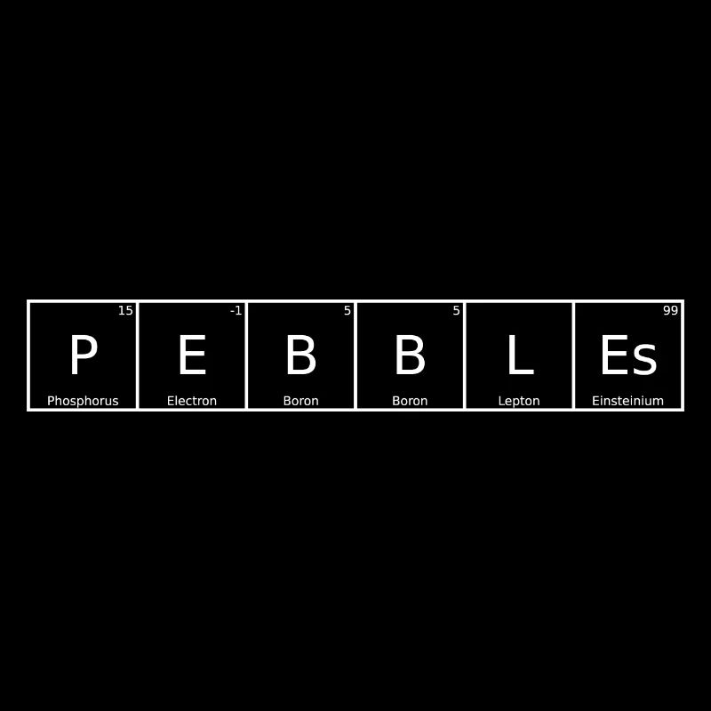 Pebbles Nom Prénom Chimie Élément du tableau périodique