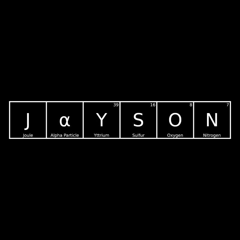 Jayson Nom Prénom Chimie Tableau périodique Éléments
