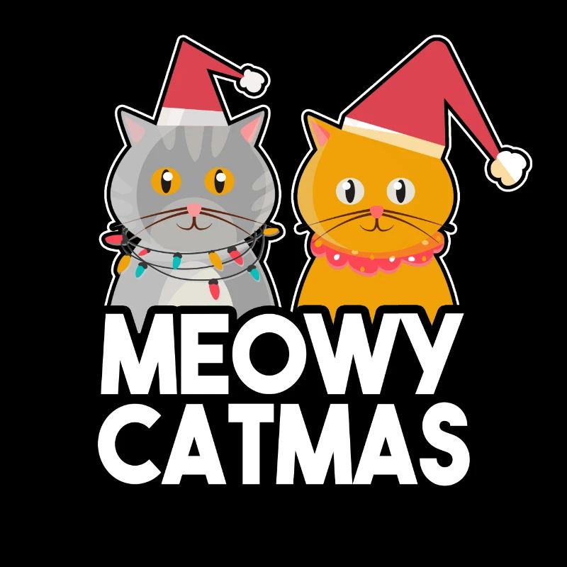 Chat de Noël chaton kitty chat ami