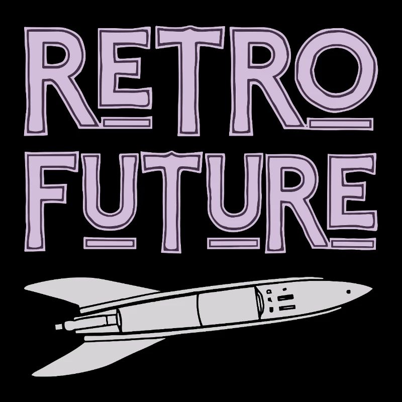 Retro Future Rakete Nostalgie
