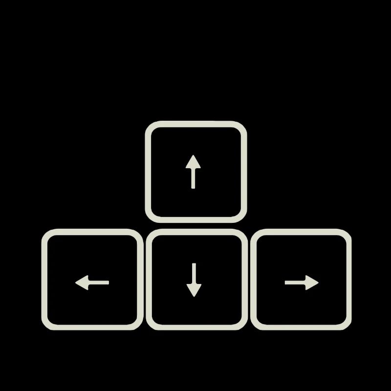 Touches fléchées clavier ordinateur geek