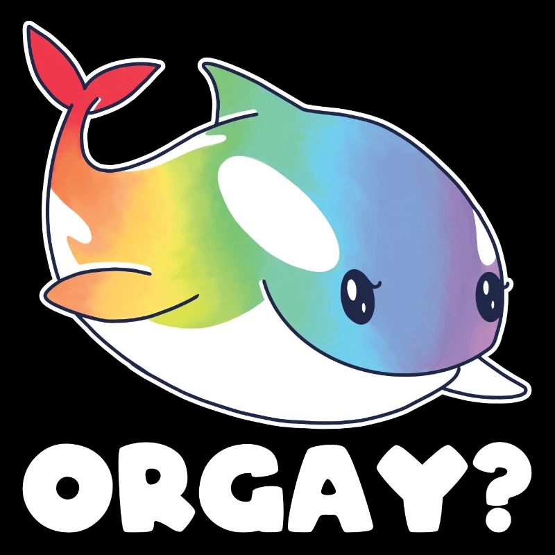 Orca Regenbogen LGBTQ Geschenk