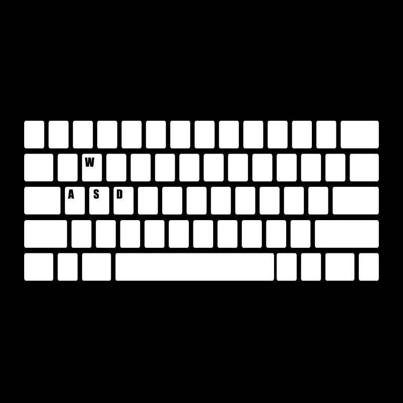 Clavier d'ordinateur WASD jeu PC multijoueur Compétences