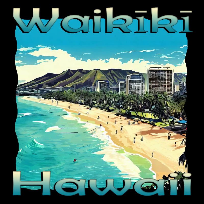 Hawaii Waikiki Beach O'ahu Honolulu Design